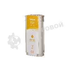 Картридж струйный Sakura B3P21A (№727 Yellow) для HP, желтый, 130 мл.
