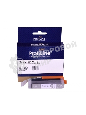 Картридж струйный ProfiLine PL-CLI-471 XLGY для принтеров Canon PIXMA MG5740/MG6840/MG7740/TS5040/TS6040/TS8040/TS9041 с чернилами Grey