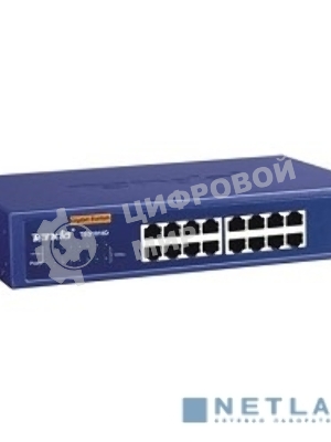 Коммутатор Tenda TEG1016D 16-Port 10/100/1000 Gigabit Switch
