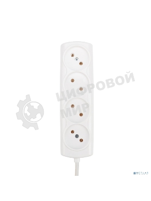 Удлинитель PROconnect OPTIMA 4 гнезда, 7 м, 2х0.75 мм², б/з, белый