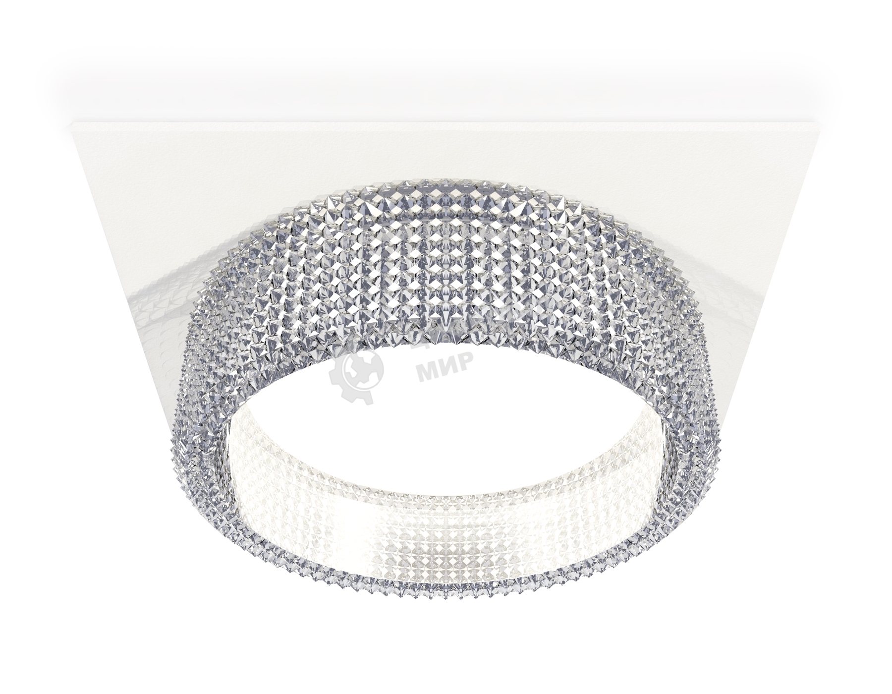 Комплект встраиваемого светильника Ambrella light XC8061030 SWH/CL белый песок/прозрачный GX53 (C8061, N8480)