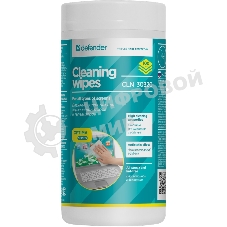 Чистящие салфетки Defender CLN ECO для экранов всех видов: ЭЛТ, ЖК, плазменными панелями/туба/100 шт/Россия