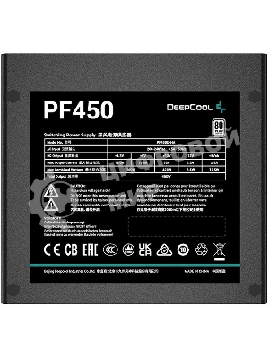 Блок питания Deepcool/GamerStorm PF450, 450Вт, 80 PLUS, 120мм, черный