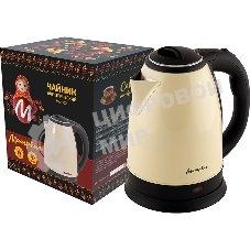 Чайник электрический Матрена MA-002 электрический (1.8 л) стальной бежевый