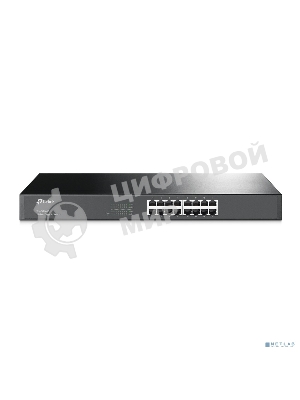 Коммутатор TP-Link SMB TL-SG1016 Коммутатор 16-port Gigabit Switch, 1U 19-inch rack-mountable steel case
