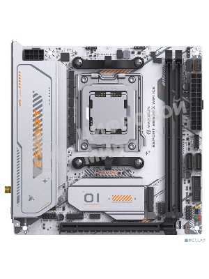 Материнская плата MAXSUN MS-eSport B650ITX WIFI ICE, AM5, AMD B650, 2xDDR5, 2xSATA, 2xM.2, 1xPCIe 5.0 x16, 1xHDMI 1.4, 1xDP, 1x2.5Gb LAN, Wi-Fi 6, Bluetooth 5.2, 2xUSB-A 5Gbps, 4xUSB-A 2.0, 3x3.5 мм, 7.1, Mini-ITX