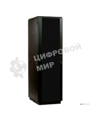 Шкаф телекоммуникационный напольный ЦМО ЭКОНОМ 42U (800 х 800) дверь перфорированная 2 шт., черный (ШТК-Э-42.8.8-44АА-9005)