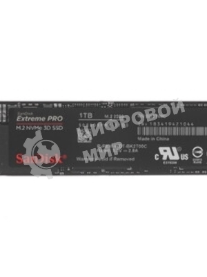 Накопитель SSD SanDisk Extreme M.2 2280 NVMe 2Tb, 51500MBs/4850MBs TBW 1200, SDSSDX3N-2T00-G26, 1 year