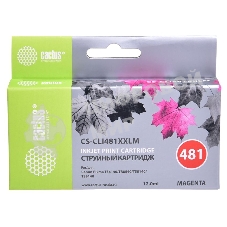 Картридж струйный Cactus CS-CLI481XXLM пурпурный (12 мл) для Canon Pixma TR7540/TR8540/TS6140/TS8140