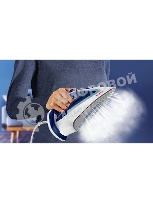 Утюг Tefal FV5715E0, 2200Вт, голубой/белый