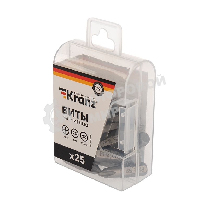 Бита Kranz PH2х25 мм для шуруповерта (упак. 25 шт.)