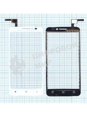 Сенсорное стекло (тачскрин) для Lenovo A606 белое