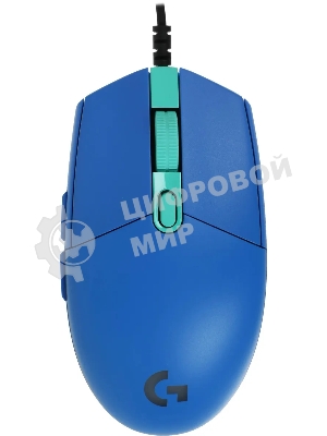 Мышь проводная Logitech G102 LIGHTSYNC синий, 8000 dpi, USB, кнопки - 6