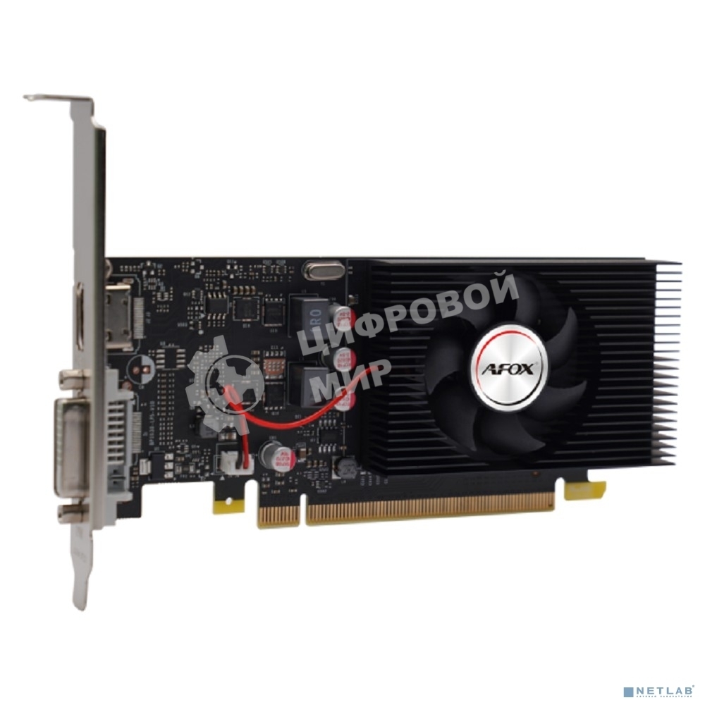 Видеокарта AFOX GT1030 2GB DDR5 64Bit DVI/HDMI ATX Single Fan (AF1030-2048D5L8) RTL 