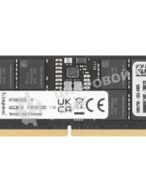 Оперативная память Kingston Fury Impact, DDR5, 16GB (1x16GB), 4800MHz, CL38, SO-DIMM