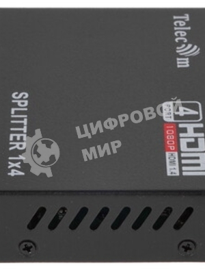 Разветвитель HDMI 1=>4 Telecom TTS5020, каскадируемый, 1.4v+3D