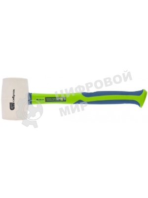 Киянка резиновая Сибртех 680 г, белая резина, фибергласовая рукоятка
