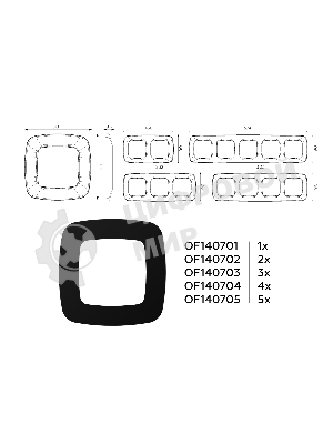 Рамка OMEGA Ecta (Черный матовый) 4-ая OF140704