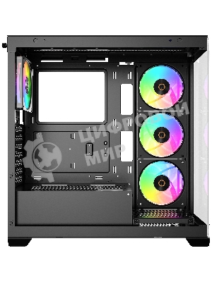 Компьютерный корпус Ocypus Gamma C72 BK ARGB ATX/win/black/4 ARGB fans/no PSU/Tempered Glass