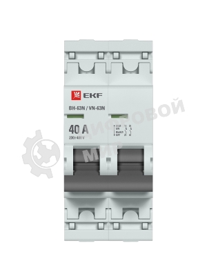 Выключатель нагрузки 2п 40А ВН-63N PROxima EKF S63240