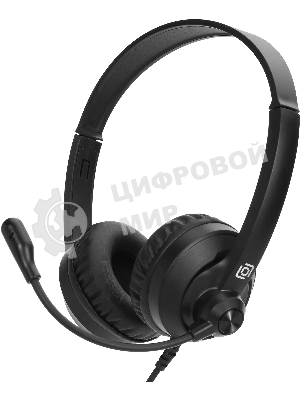 Гарнитура Oklick HS-M500 чёрный, проводная, USB