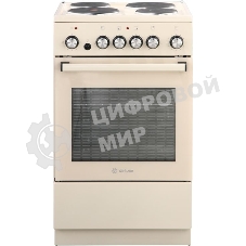Плита электрическая De Luxe 5004.16э 016 бежевый, конфорок 4 шт, духовка 46 л, гриль, 50 см x 85 см x 50 см