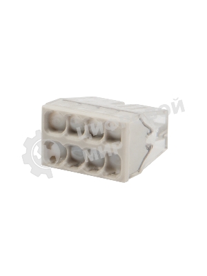 Экспресс-клемма с пастой Rexant СМК 2273-248, 8-проводная 0.5-2.5 мм², прозрачная (50 шт./уп.)