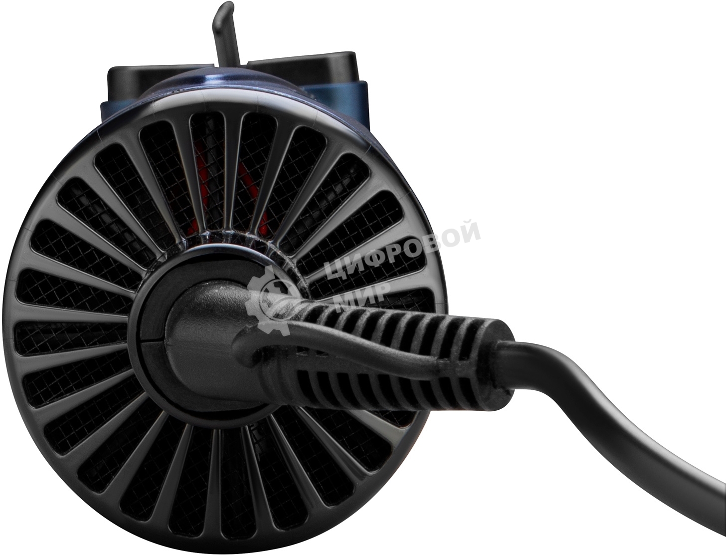 Фен-щётка Hyundai H-HB0110 синий, 1000 Вт, ионизация, 40/50 мм