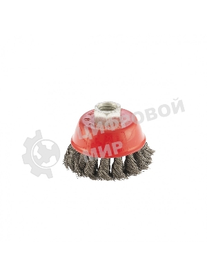 Щетка Matrix для УШМ, 65 мм, М14, Чашка, крученая проволока 0,35 мм