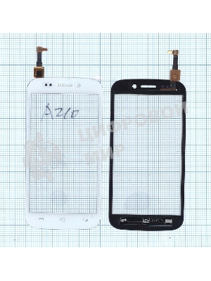 Сенсорное стекло (тачскрин) для Micromax A210 Canvas 4 белое