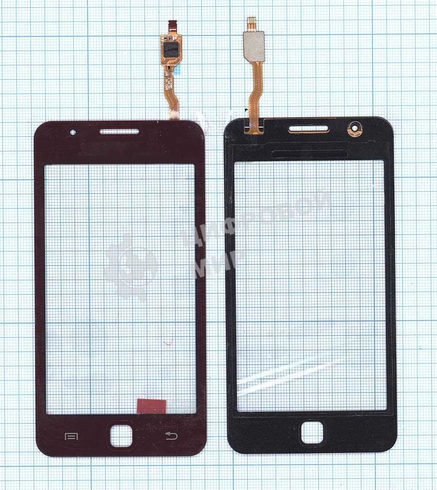 Сенсорное стекло (тачскрин) для Samsung Z1 SM-Z130H красное