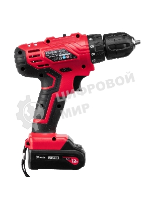 Дрель-шуруповерт MTX MCDL-12-02, 12 В, 2 Ач, 20 Нм, щеточный