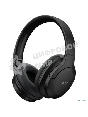 Беспроводные/проводные наушники Acer OHR304 черный, полноформатные, Bluetooth + проводной, активное шумоподавление, до 16 ч