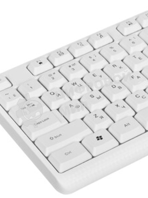 Комплект клавиатура+мышь Defender Motion C-977 проводной, USB, 1600 DPI, белый