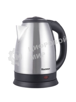 Электрочайник Blackton Bt KT1811S стальной/черный, 1.8 л, 1850 Вт, скрытый нагревательный элемент