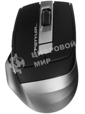 Мышь беспроводная A4Tech Fstyler FG35 серый/черный, 2000 dpi, радиоканал, USB, кнопки - 6