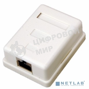 Розетка компьютерная внешняя Rexant 03-0122 1-порт RJ-45 (8P8C), FTP экранированная, категория 5e