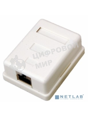 Розетка компьютерная внешняя Rexant 03-0122 1-порт RJ-45 (8P8C), FTP экранированная, категория 5e