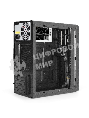 Корпус ExeGate BAA-503U2-AAA400, Mini-Tower, чёрный, 1 x 80/90 мм, БП 400 Вт