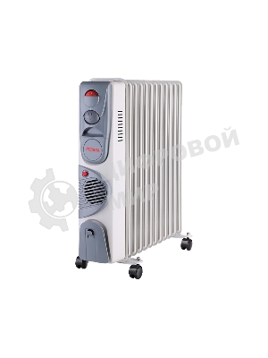 Обогреватель масляный Ресанта ОМ-12НВ (11 секций) белый, 2900 Вт, 25 м2, термостат 67/3/12