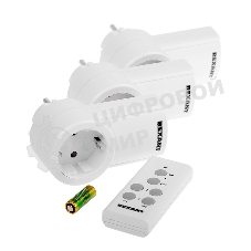 Радиоуправляемая розетка c пультом Rexant RX-003 (один пульт, три розетки)