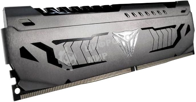 Оперативная память Patriot Viper Steel, DDR4, 32GB (1x32 GB), 3200 MHz, CL16, DIMM, радиатор, черный