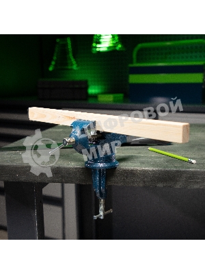 Тиски слесарные Сибртех, настольные, поворотные, ширина рабочих губок 50 мм, наковальня