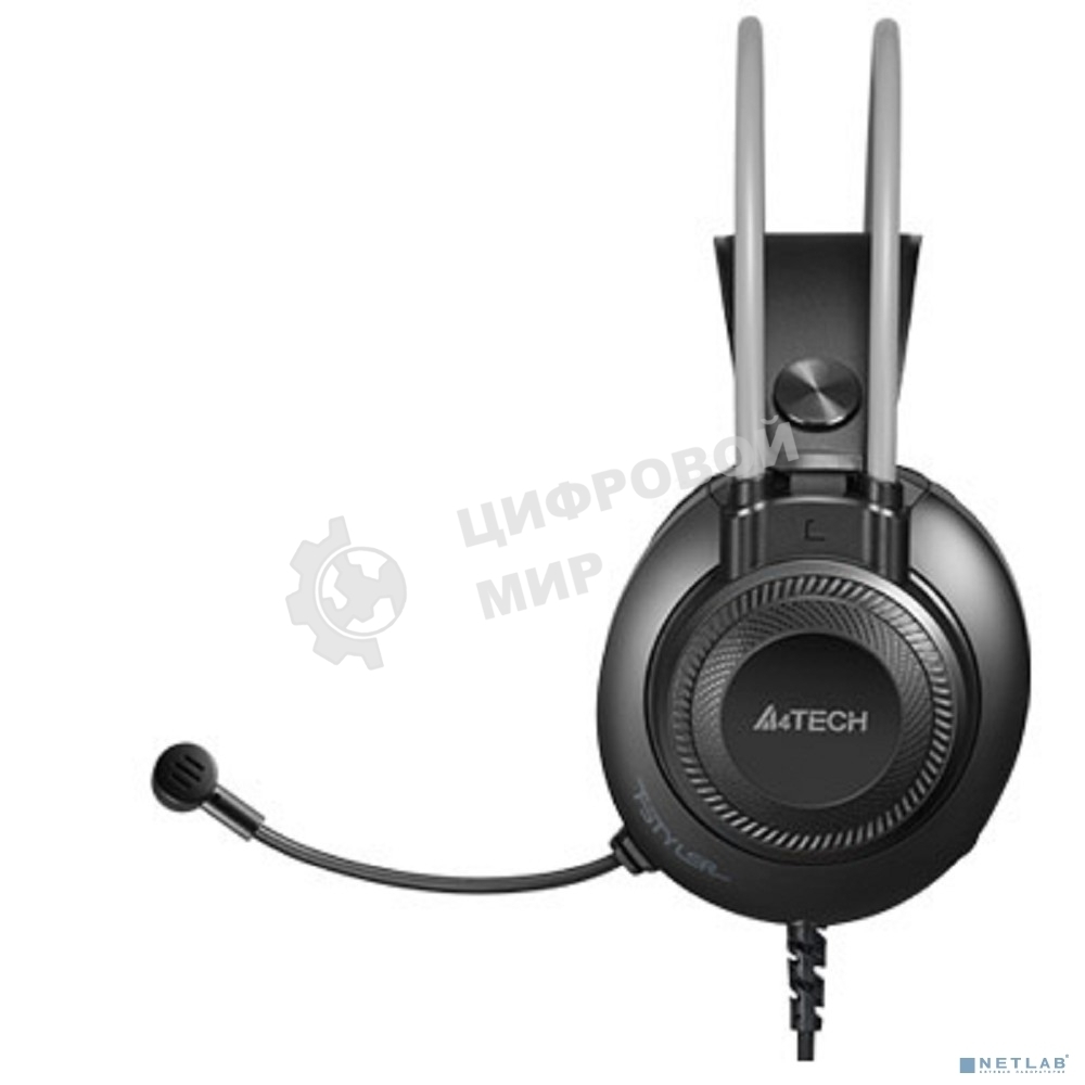 Гарнитура проводная с микрофоном A4Tech Fstyler FH200i серый 1.8м накладные оголовье (FH200I GREY)