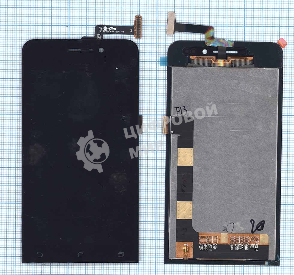 Дисплей для Asus ZenFone 4 A450CG, черный