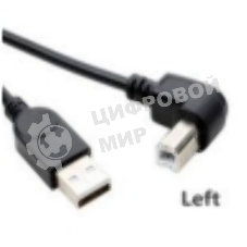 Кабель USB 2.0 на USB-B угол влево 1,5 м
