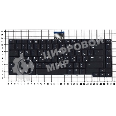Клавиатура для ноутбука HP Elitebook 6930 6930p черная без Track Point