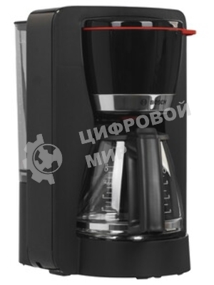 Кофеварка капельная Bosch TKA4M233, черный, тип кофе молотый, 1.4 л, 1200 Вт