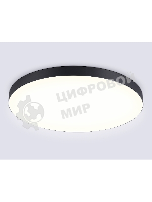 Потолочный светодиодный светильник Ambrella light FV5541 BK черный LED 130W 3000K D800*58 (Без ПДУ)