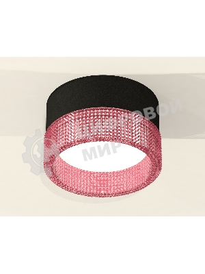 Светильник Ambrella Light XS8102032 SBK/PI черный песок/розовый GX53 (C8102, N8486)